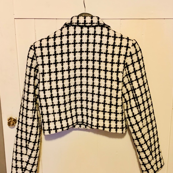 Black & White Dress Coat (KM0056) - Picture 2 of 3